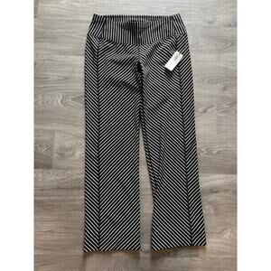 NWT JoFit size large black and white striped activewear pants golf